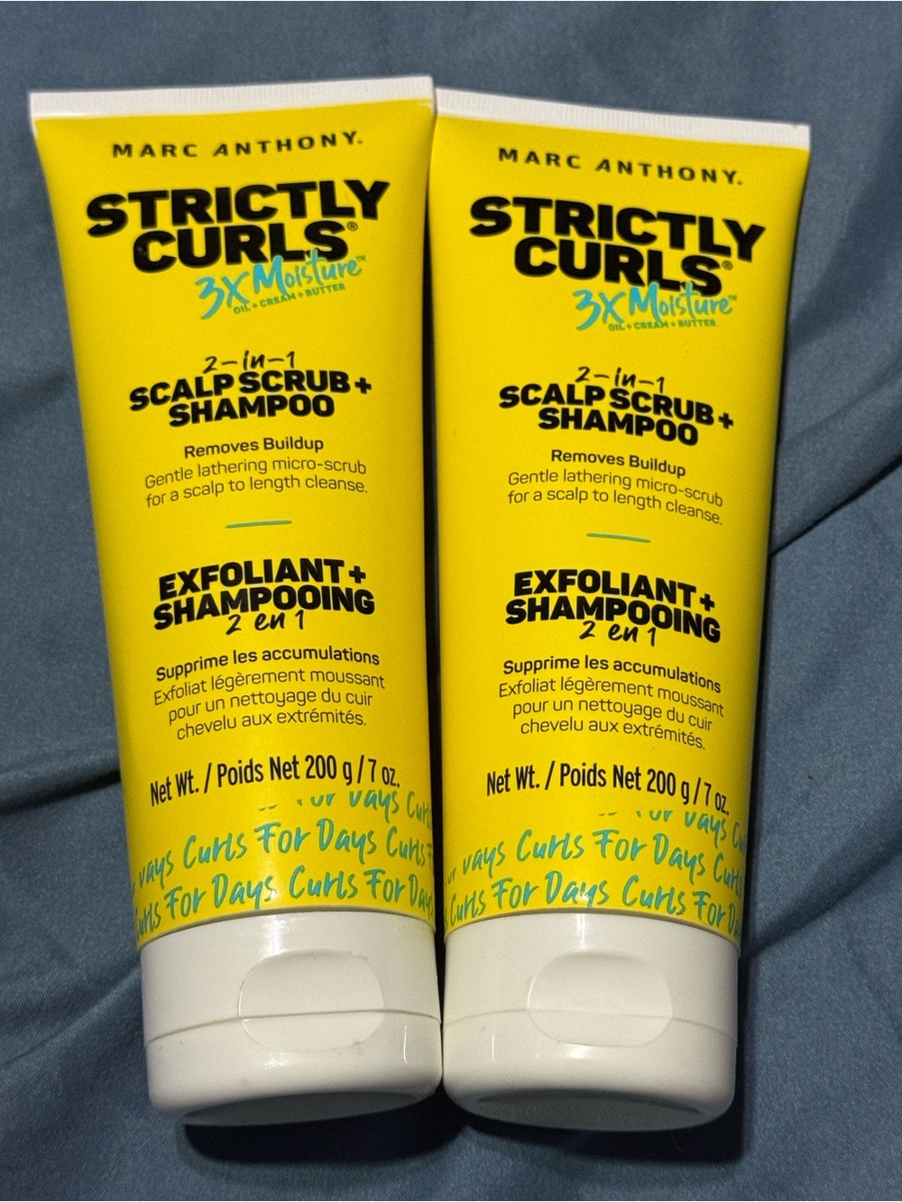 2 Marc Anthony Strictly Curls Scalp Scrub + Shampoo - 200g EACH